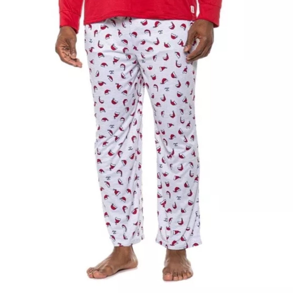 Life is Good Men's Santa Hat Pajama Pants M